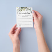 ユーカリエレガントカリブライダルシャワーデイトナイトアイディア チラシ (手)