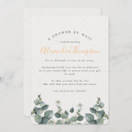 ユーカリエレガントカリブライダルシャワーバイメール 招待状