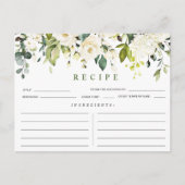 ユーカリエレガントカリブライダルシャワーレシピカード ポストカード (正面)