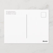 ユーカリエレガントカリブライダルブランチ招待状ポストカ ポストカード (裏面)