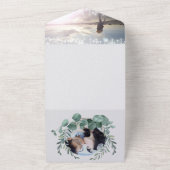 ユーカリエレガントカリリース結婚ズ オールインワン招待状 (外側)