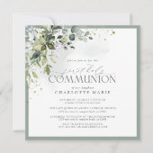 ユーカリエレガントカリ植木第1聖餐式 招待状 (正面)