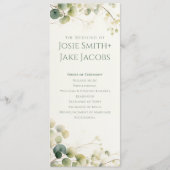 ユーカリエレガントカリ植樹植物式典 プログラム (正面)