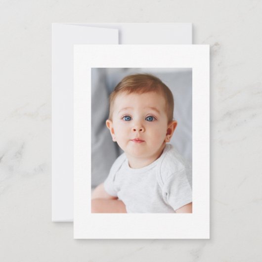 ユーカリエレガントカリ洗礼サンキューカード 招待状 (裏面)