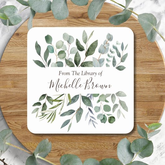 ユーカリエレガントカリ蔵書票書庫 スクエアシール