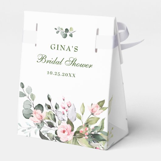 ユーカリエレガントカリ赤面バラブライダルシャワー フェイバーボックス (裏面サイド)