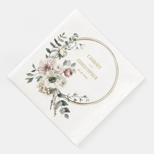 ユーカリエレガントカリ赤面ホワイトフローラ金ゴールドフレーム (コーナー)