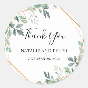 ユーカリエレガントカリ金ゴールドあり素朴がとう ラウンドシール