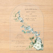 ユーカリエレガントカリ アクリル招待状 (正面)