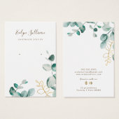 ユーカリエレガントカリ・イヤリング表示カード (正面&裏面)