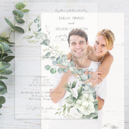 ユーカリエレガントカリ ベラム紙招待状