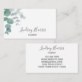 ユーカリエレガントグリネリーフローリスト 名刺 (正面/裏面)