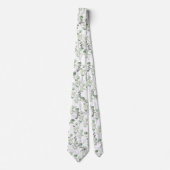 ユーカリエレガントグリーンウォーター結婚カラー ネクタイ (正面)