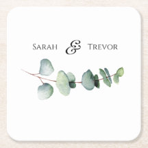 ユーカリエレガントグリーンリー結婚ミニマリスト