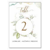 ユーカリエレガントグリー結婚ズの テーブルナンバー (正面)
