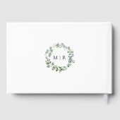 ユーカリエレガントグリー結婚ズゲストブック ゲストブック (裏面)