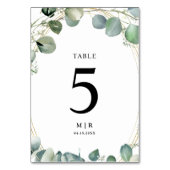 ユーカリエレガントグリー結婚ズ テーブルナンバー (正面)