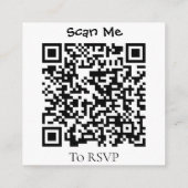 ユーカリエレガントグリー結婚ズQRコードカード エンクロージャーカード (裏面)