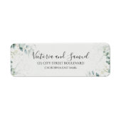 ユーカリエレガントグリー離れ差出人住所 ラベル (正面)