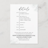 ユーカリエレガントスシンプルWebサイト詳細タイムライン エンクロージャーカード (正面)