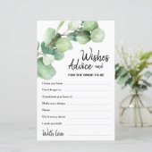 ユーカリエレガントスモダン結婚の願い事とアドバイス (スタンド正面)