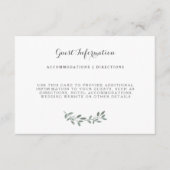 ユーカリエレガントス結婚スイート挿入カード エンクロージャーカード (正面)