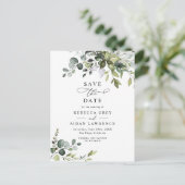 ユーカリエレガントス葉の緑の日を保存 ポストカード (スタンド正面)