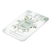 ユーカリエレガントス葉結婚グリネリーの救The Greenery マグネット (左側)