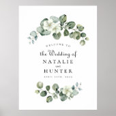 ユーカリエレガントパイアルヒ結婚チ緑 ポスター (正面)