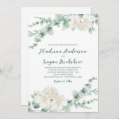 ユーカリエレガントパイオニ結婚ズ 招待状 (正面/裏面)