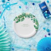 ユーカリエレガントパイナリーセージ ペーパープレート (パーティー)