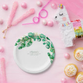 ユーカリエレガントパイナリーセージ ペーパープレート (パーティー)