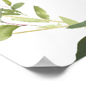 ユーカリエレガントパス婚約パーティウェルカムサイン ポスター (角)