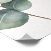 ユーカリエレガントパトルサービス結婚のサイン ポスター (角)