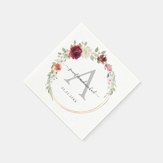 ユーカリエレガントパワ結婚ーズ スタンダードカクテルナプキン (角)