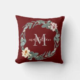 ユーカリエレガントフローラモノグラム クッション