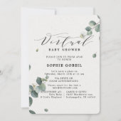 ユーカリエレガントフローラVIRTUAL赤ちゃんシャワー 招待状 (正面)