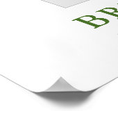 ユーカリエレガントブライダルシャワーフォトプロップフレーム ポスター (角)