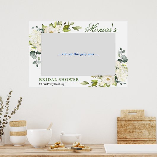 ユーカリエレガントブライダルシャワーフォトプロップフレーム ポスター (キッチン)