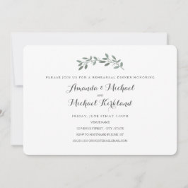 ユーカリエレガントプのリハ結婚ーサルディナー 招待状