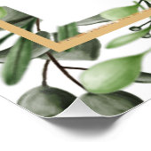 ユーカリエレガントプの式プ結婚ログラムの手 ポスター (コーナー)