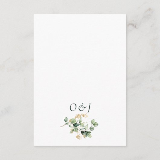 ユーカリエレガントプの結婚ウェブサイトエンクロージャカード エンクロージャーカード (裏面)