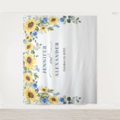 ユーカリエレガントプの結婚写真ブース背景 タペストリー (正面)