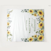 ユーカリエレガントプの結婚写真ブース背景 タペストリー (正面(横))