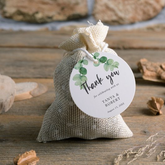 ユーカリエレガントプの結婚感謝の書 フェイバータグ