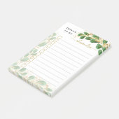 ユーカリエレガントプはモノグラムのやるべきことを並べた ポストイット (アングル)