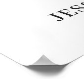 ユーカリエレガントプカップルのシャワー歓迎サイン ポスター (角)