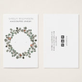 ユーカリエレガントプスイヤリングジュエリー表示カード (正面&裏面)