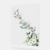 ユーカリエレガントプスグリーナリーウェルカム アクリルサイン (傾斜)