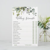 ユーカリエレガントプスグリーンブライダルシャワーゲーム (スタンド正面)